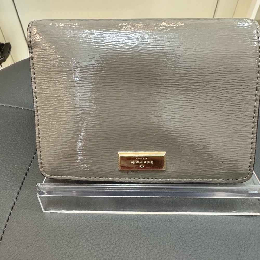 Kate Spade Shiny Gray Wallet